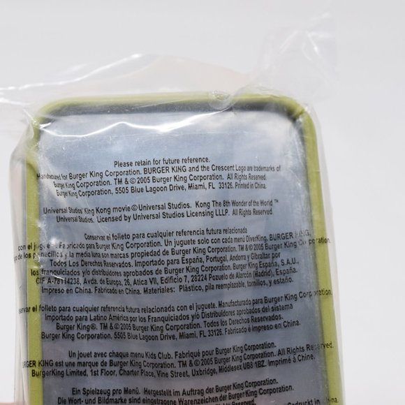 King Kong x Burger King Watch 2005 Green 8th Wonder of World Y2K Kids Club NOS - Picture 10 of 13